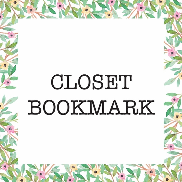 Like this listing to bookmark my closet!